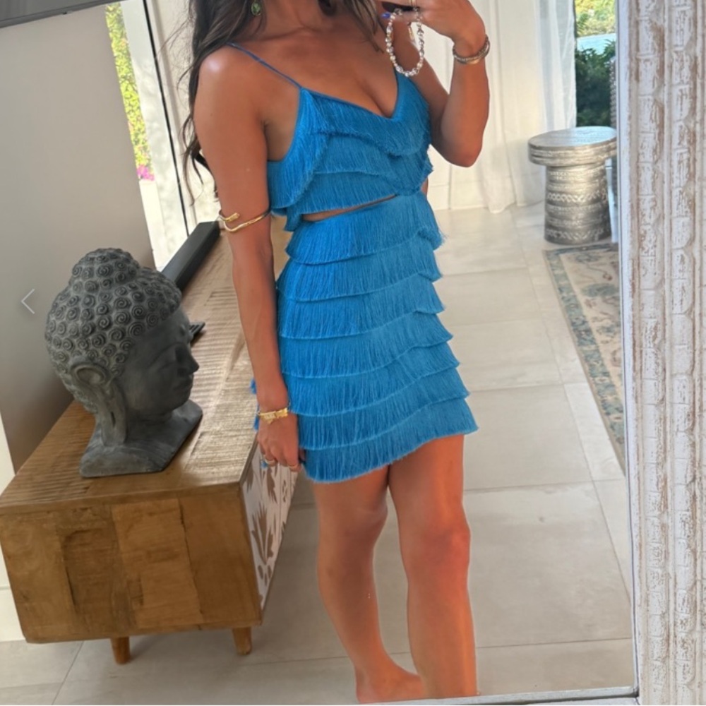 Patbo fringe cutout mini dress - Picture 3 of 4